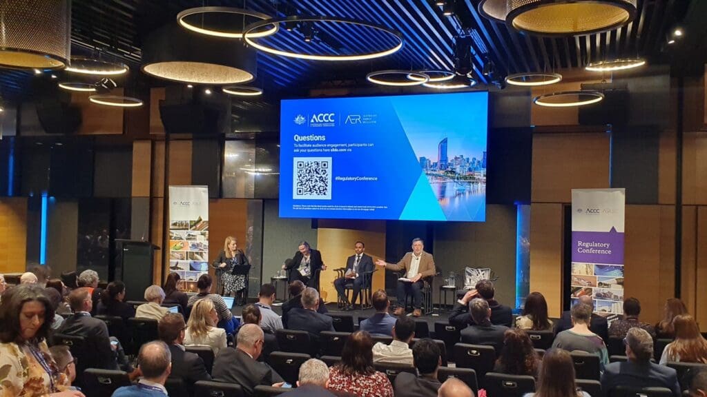 Photo of the session "Beyond Efficiency" at the ACCC/AER Regulatory Conference 2023