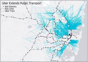 Uber extends public transport