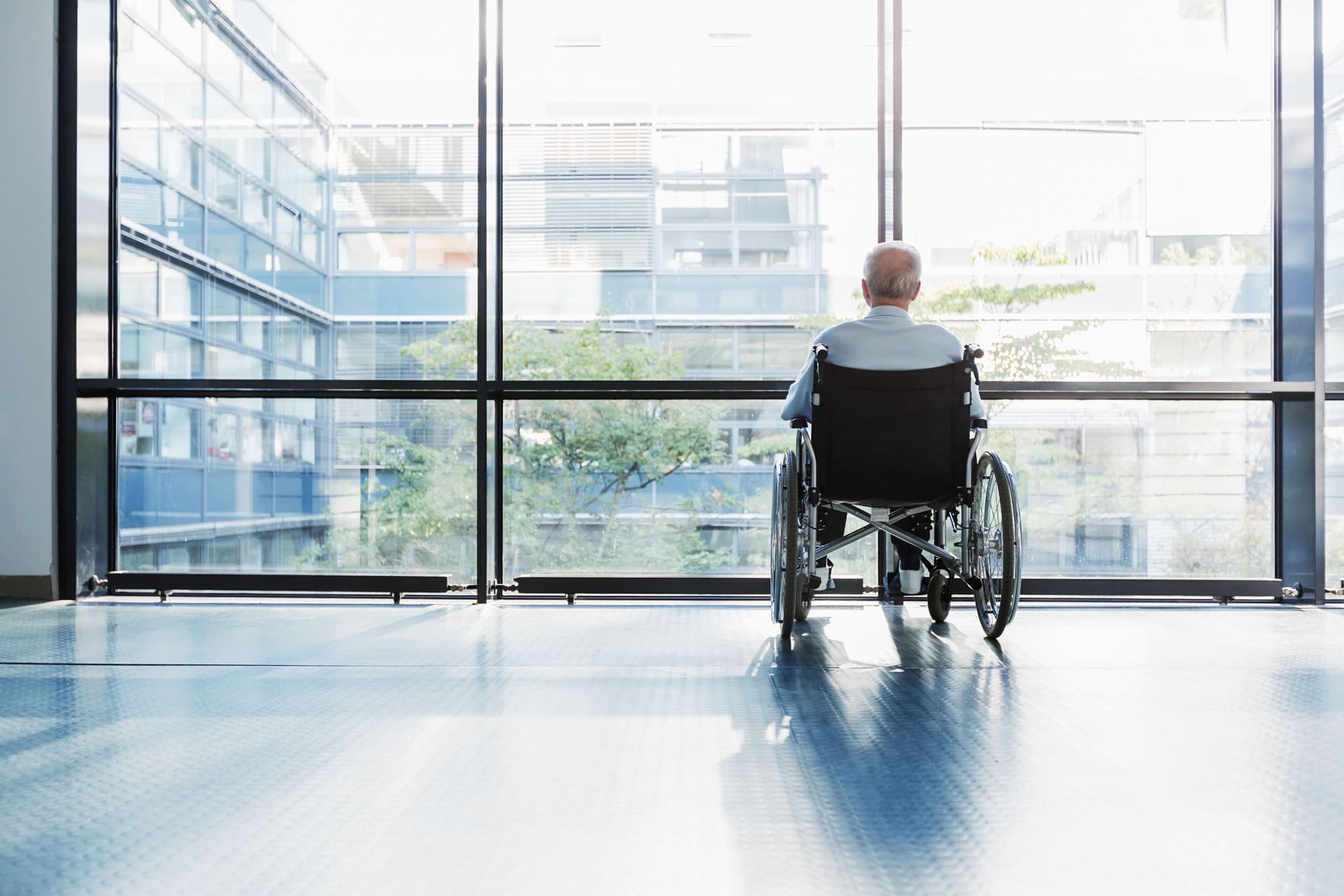 man in wheelchair