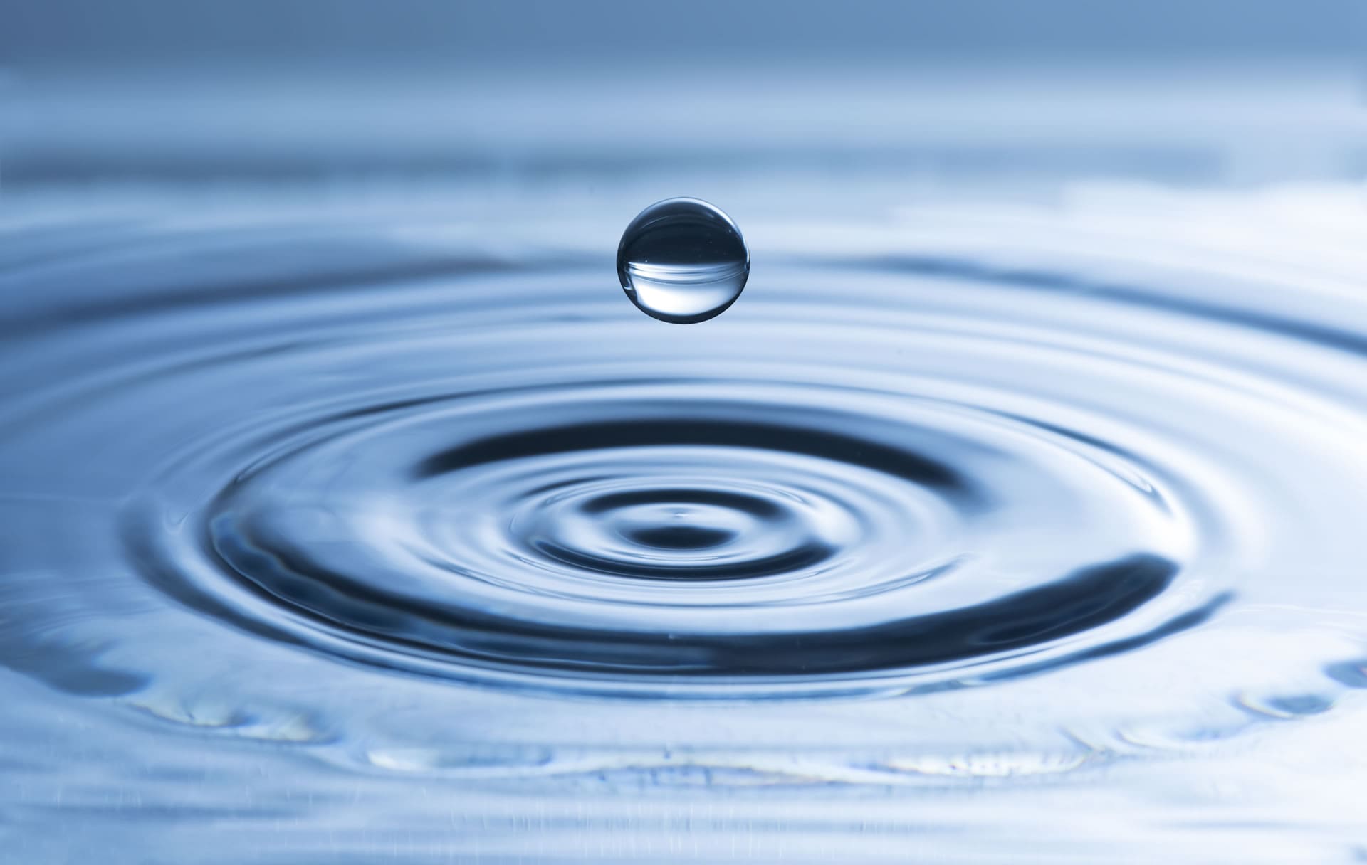 Water droplet ripple