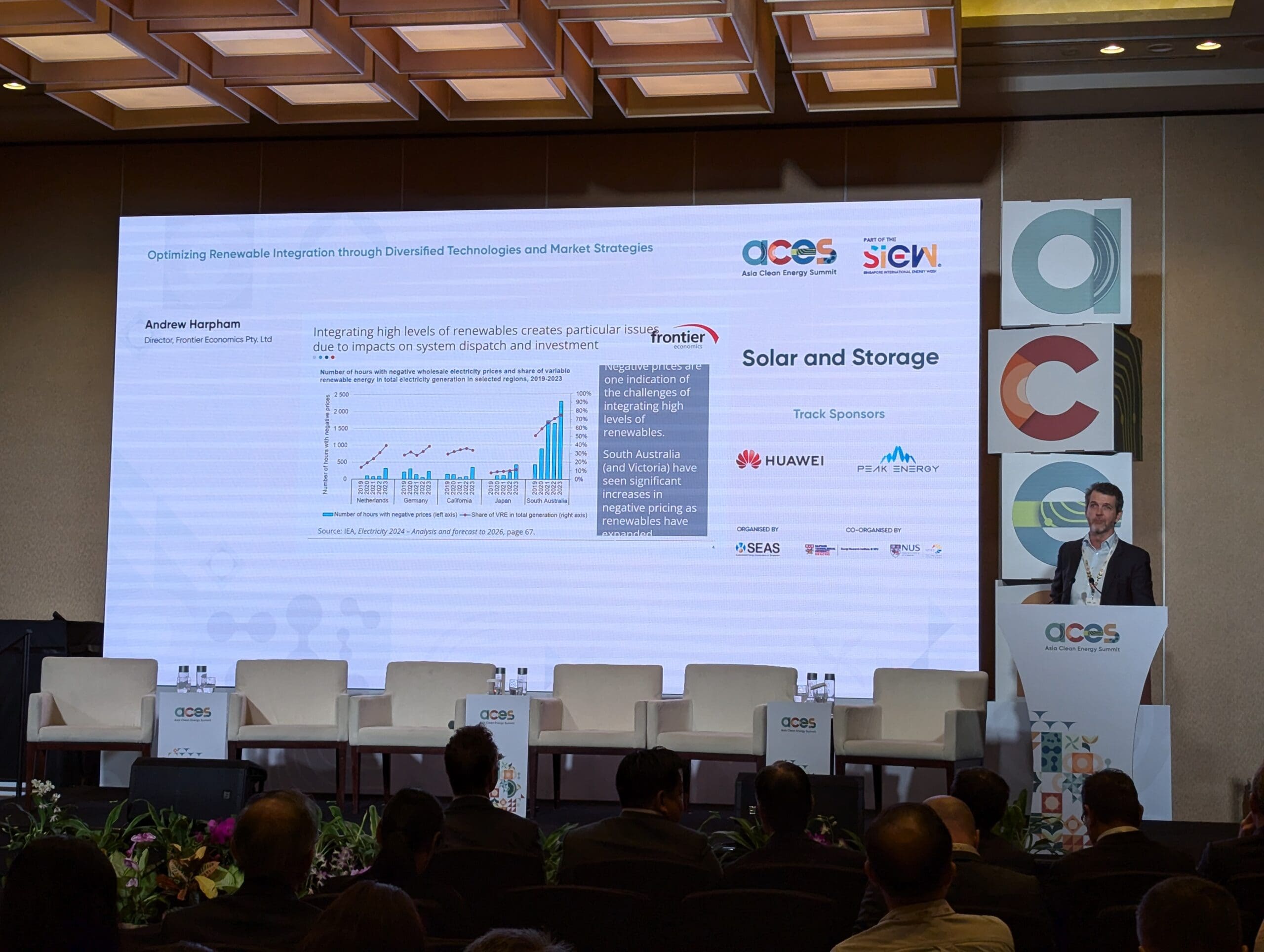 Frontier Economics' Andrew Harpham speaks at Asia Clean Energy Summit 2024