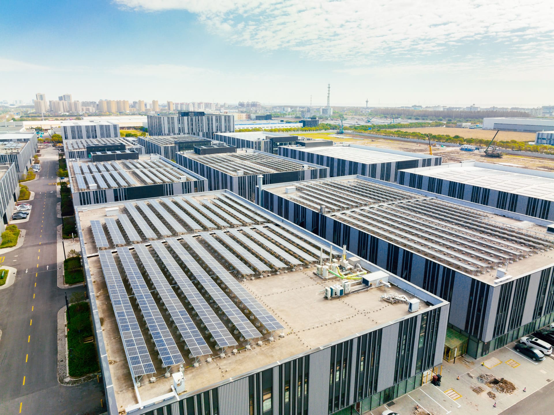 Rooftop solar on industrial buildings