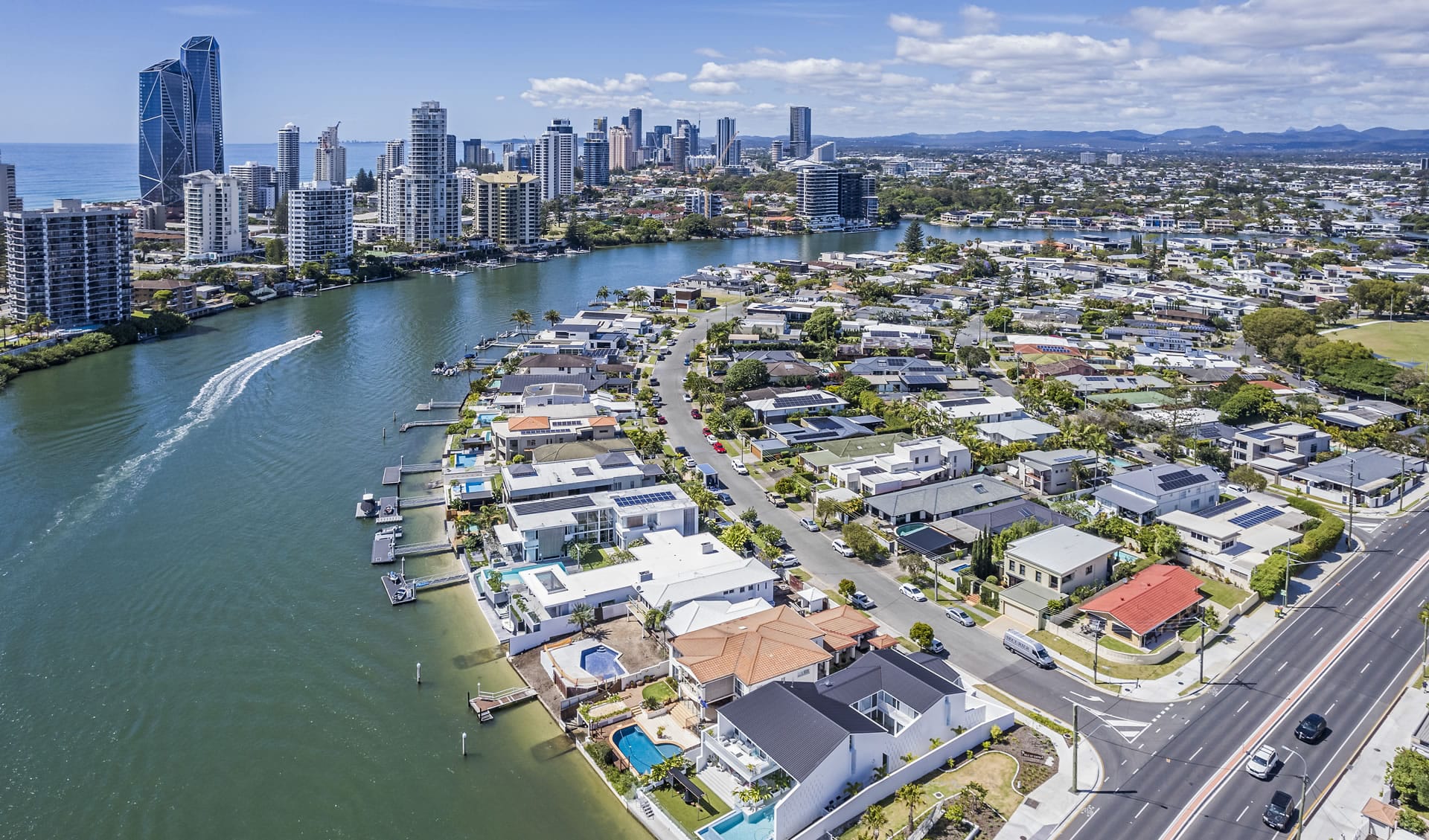 Gold Coast canals and towers