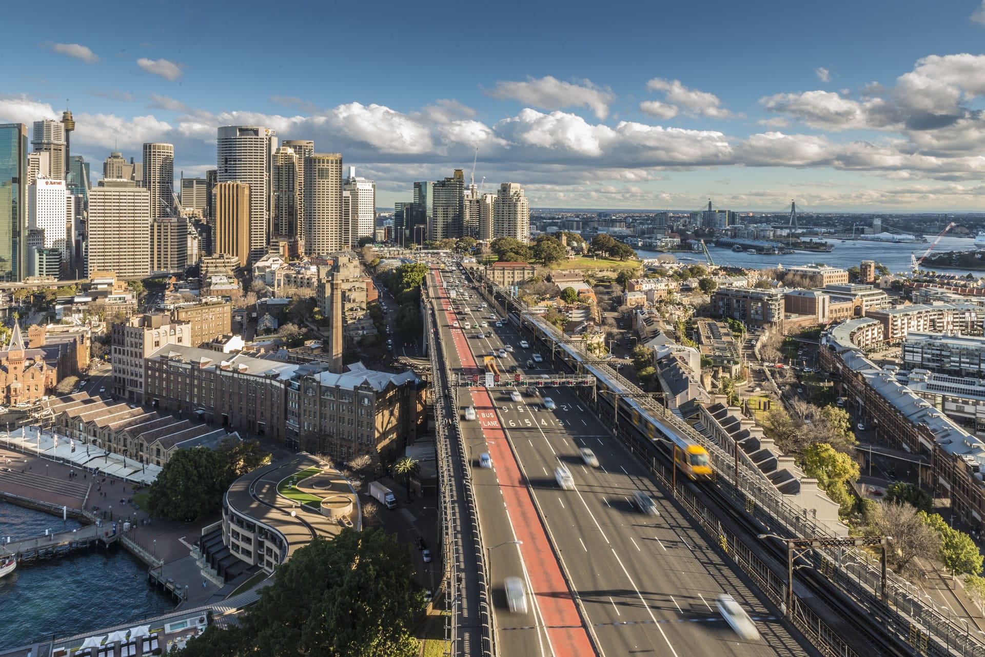 Sydney Harbour Bridge approach traffic